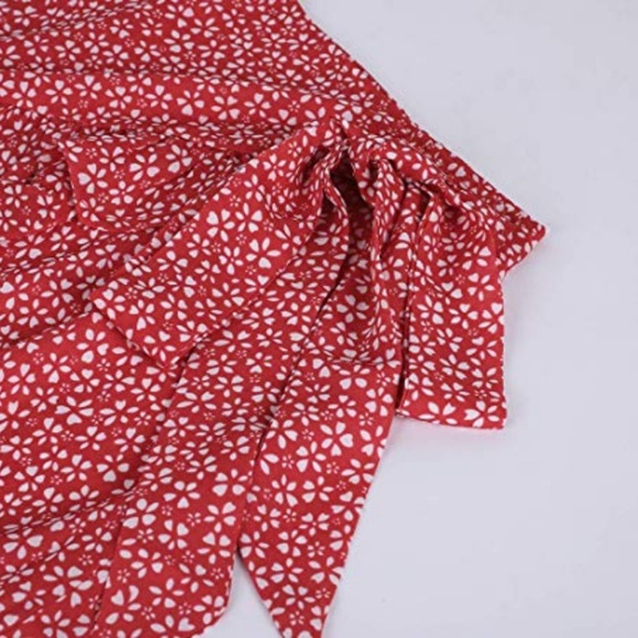 Floral A Line Mini Wrap Skirt - Picture 5 of 8